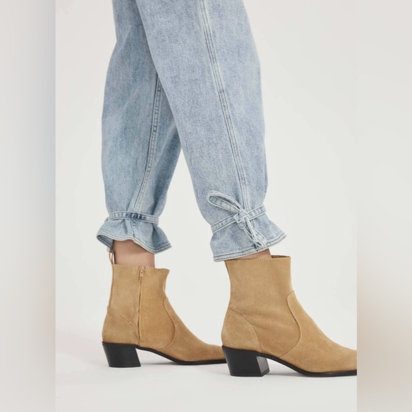 NEW Something Navy jeans with ties at the ankle - Picture 4 of 6